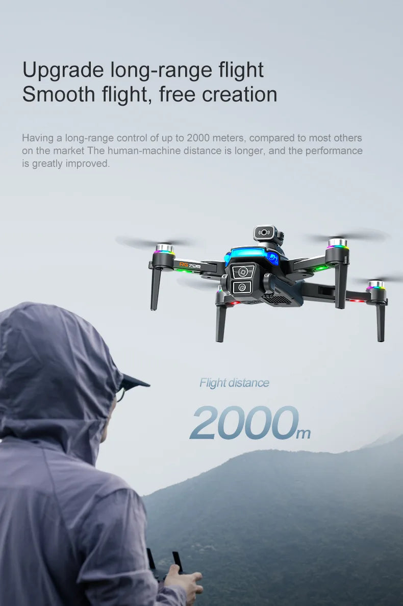 RG706 MAX Drone With 4.5-inch Screen Control,Brushless 360 Obstacle Motor,GPS, Obstacle Avoidance,HD Aerial Photography UAV