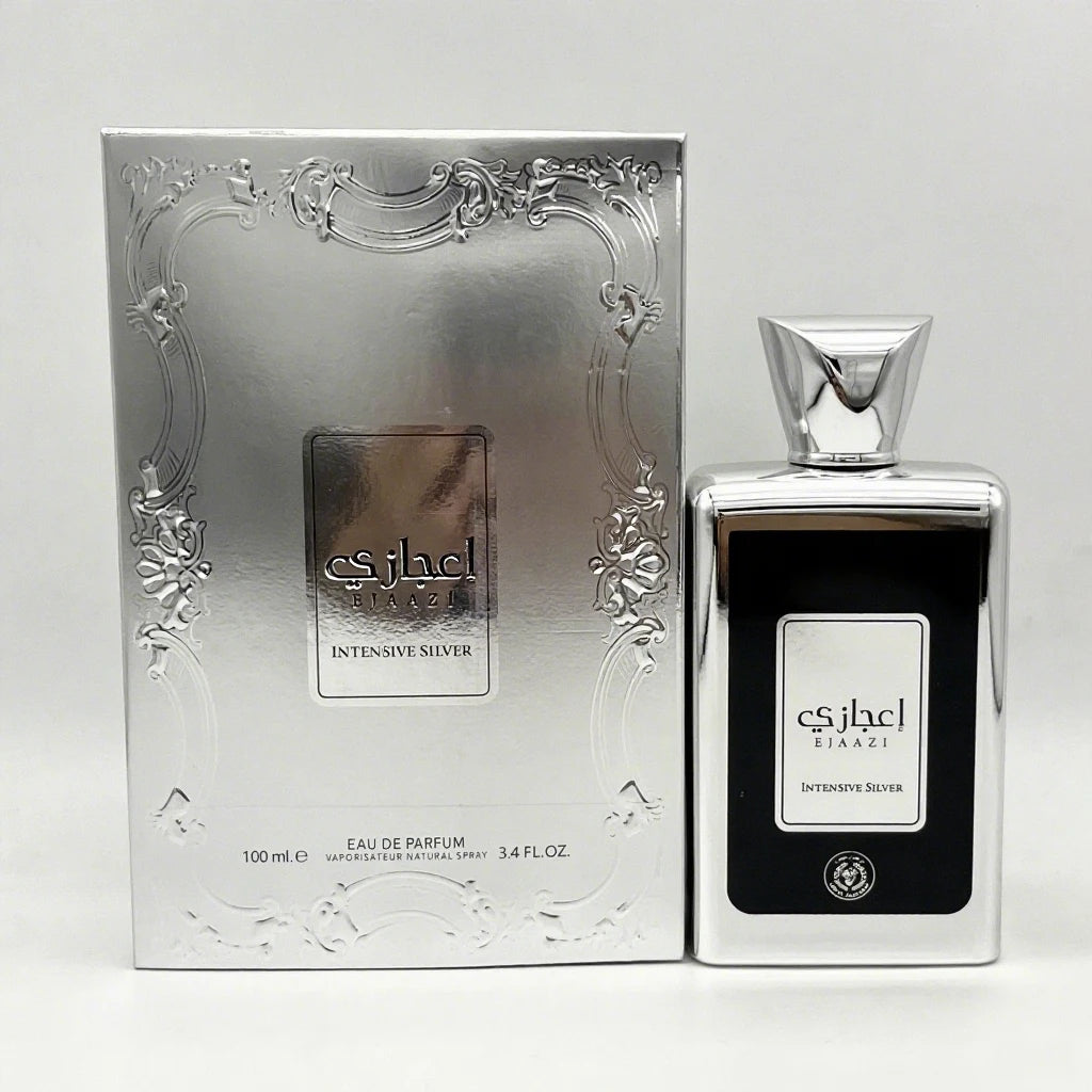 Arab Perfume For Man Arabic Long Lasting Fragrance Body Spray Silver Classic Cologne Parfum Fragrant Notes EJAAZI For Men - Uknowucme