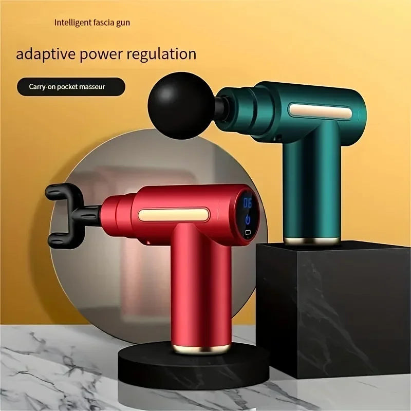 Adjustable Speed Massage Gun for Deep Muscle Recovery, Handheld Fitness Tool That Uses A Massager To Relieve Pain and Relax - Uknowucme