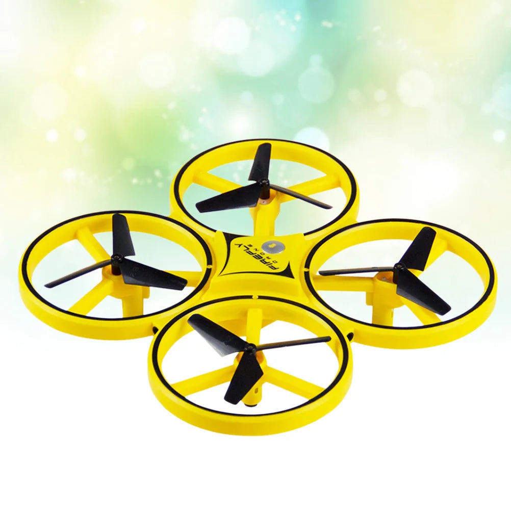 Hand-Controlled Rechargeable Drone Foldable Durable Abs Material 360° Rotating Indoor Flyer Led