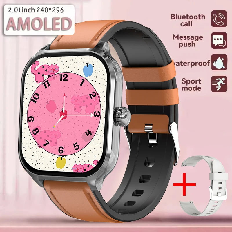 New Smart Watch For Android iOS 2.01" Smartwatch Answer Make Call Waterproof Sports Fitness Tracker Heart Rate Sleep Monitoring