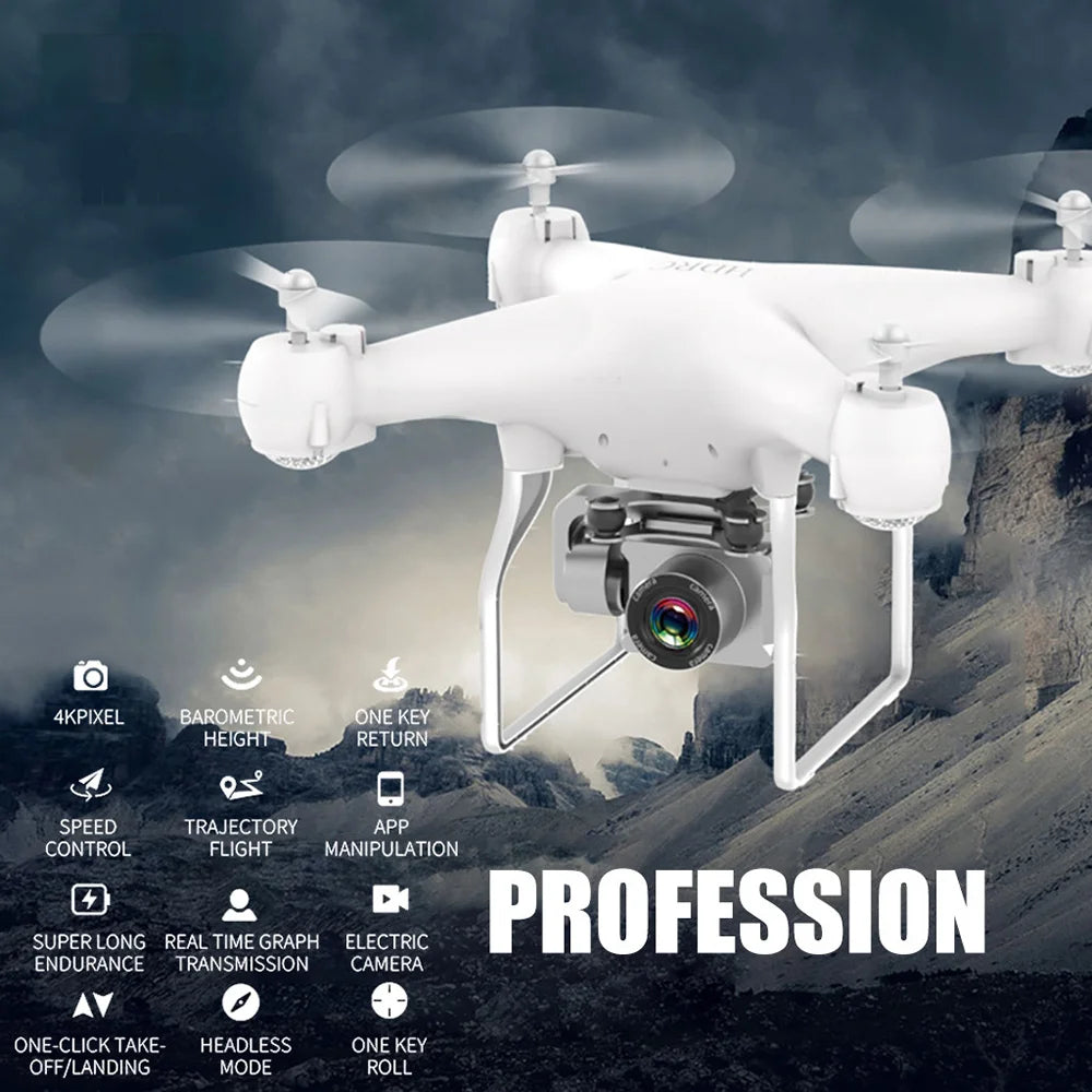 RC Drone FPV Quadcopter UAV with ESC Camera 4K HD Profesional Wide-Angle Aerial Photography Long Life Remote Control Helicopter - Uknowucme