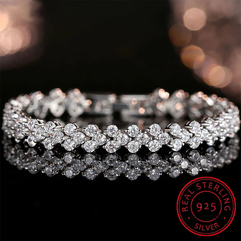 Fine Jewelry VVS1 D Color Moissanite Cuban Chain Bracelet For Men Luxury S925 Silver Bracelet For Men Hip Hop Jewelry - Uknowucme