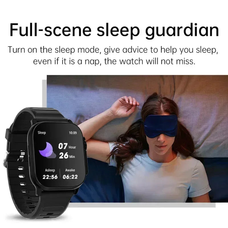 2025 New Smart Watch with Heart Rate Tracker and Sleep Monitor, Dustproof and Waterproof Features for Active Lifestyles - Uknowucme