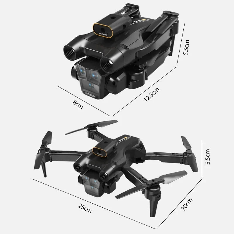 M4 Pro Max Drone 8K Professinal Wide Angle Triple HD Brushless Motor GPS FPV Obstacle Avoidance Foldable Quadcopter RC 10000M - Uknowucme