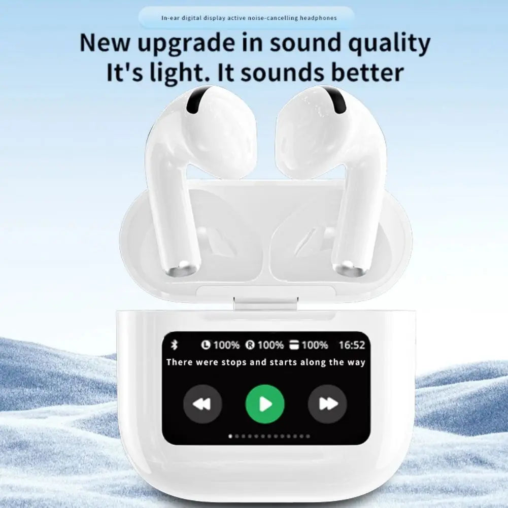 A12Pro Wireless Earbuds ENC Noise Canceling Ear Buds With Touchscreen Stereo Headphones For Smart Phones Tablet - Uknowucme