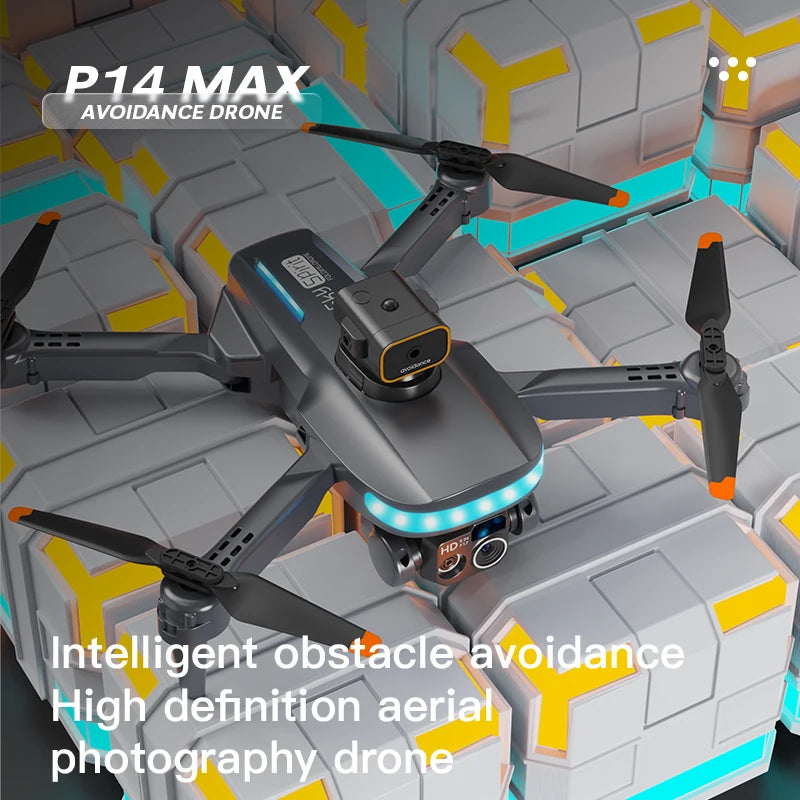 P14 Max GPS Drone Profesional 8K HD Camera Intelligent Obstacle Avoidance Brushless Foldable Quadcopter RC Distance 9000M - Uknowucme