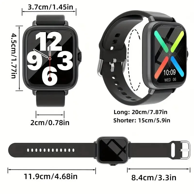 Smartwatch, Wireless Calling/dialing, Multi-sport Mode, Incoming Call Alert & Rejection, Short Message Alert, Message Alert View - Uknowucme
