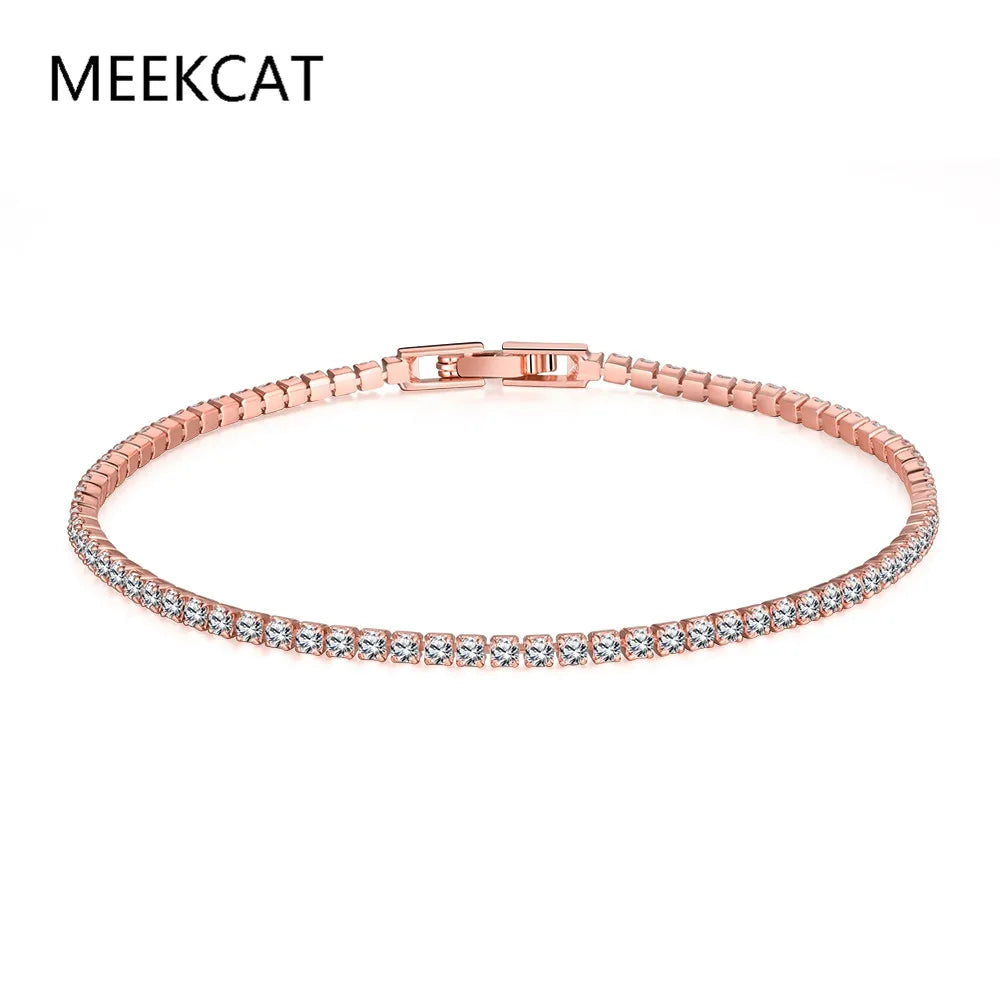 2mm All Moissanite Tennis Bracelet for Men Women Party Simulated Diamond Chain 925 Sterling Silver Fine Jewelry Wholesale - Uknowucme