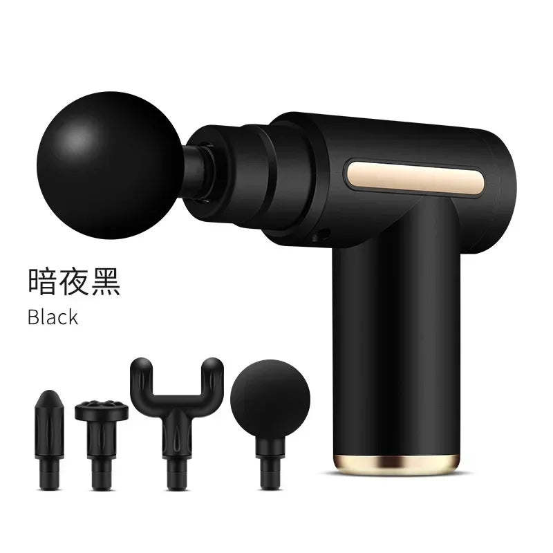 USB Mini Massage Gun Fascia Machine Muscle Relaxation Vibrating Gun Rod Massage Fitness Equipment Neck Grab Fascia Gun - Uknowucme