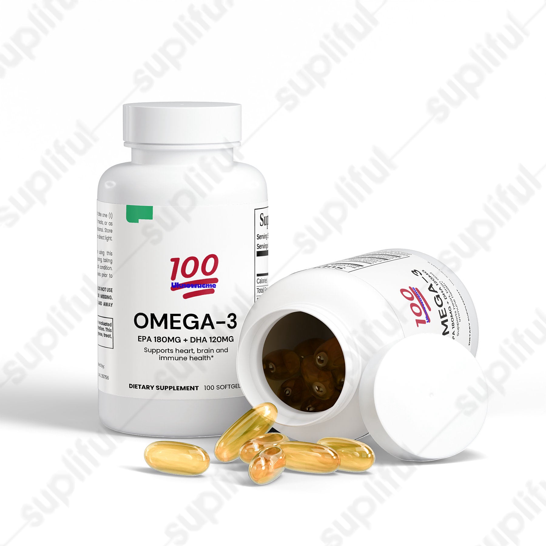 Omega-3 EPA 180mg + DHA 120mg - Uknowucme