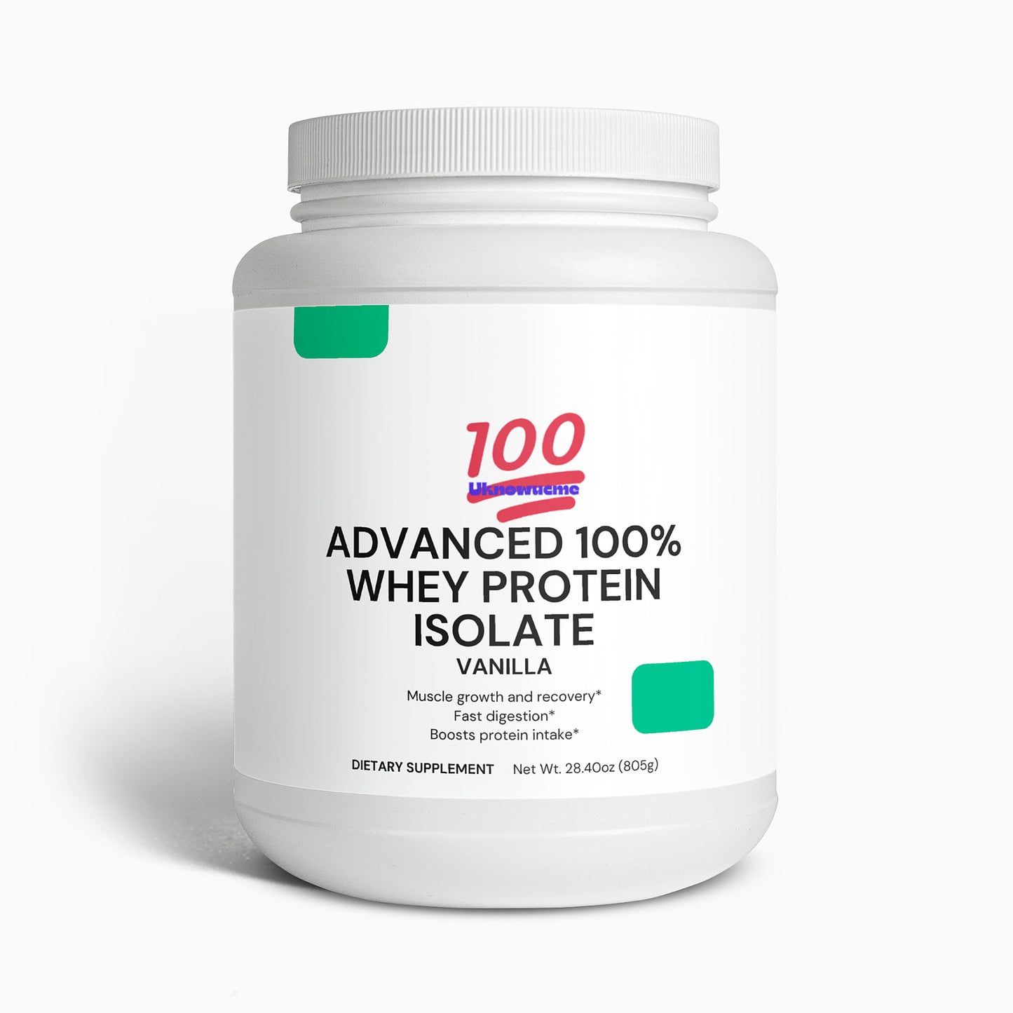 Advanced 100% Whey Protein Isolate (Vanilla) - Uknowucme