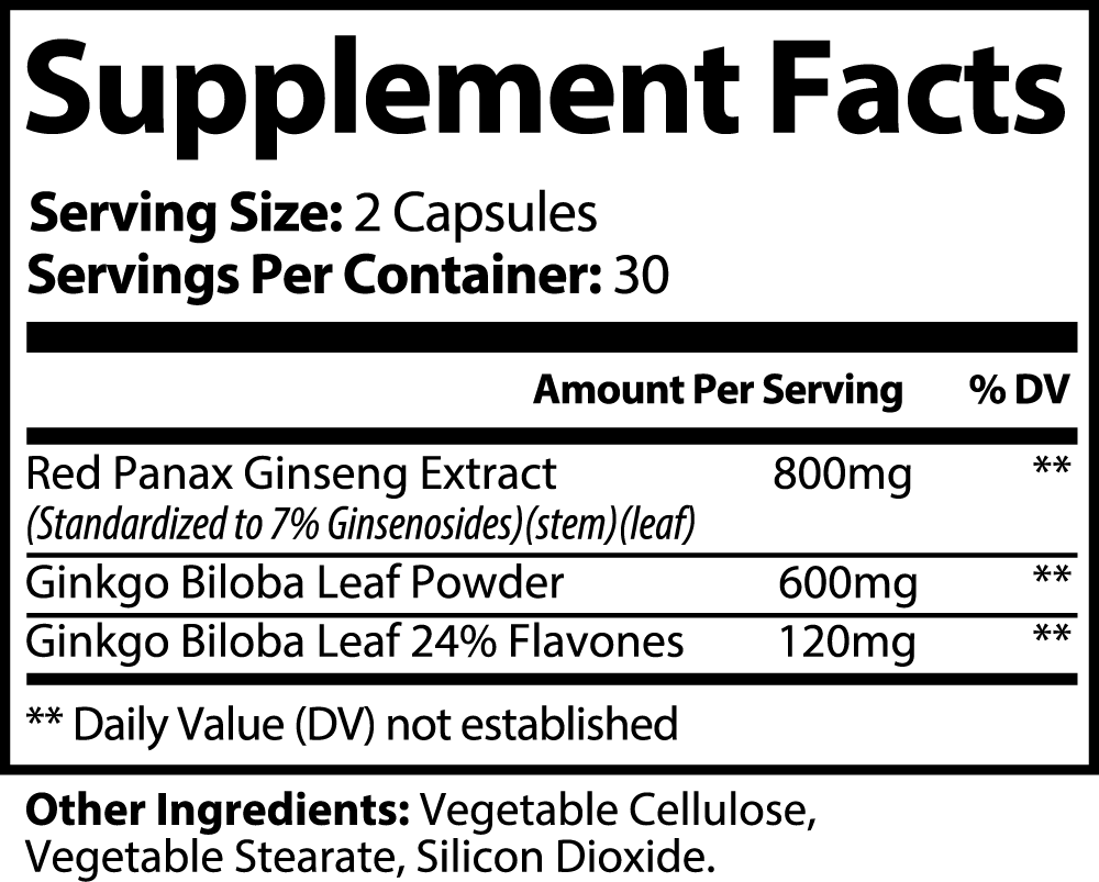 Ginkgo Biloba + Ginseng - Uknowucme