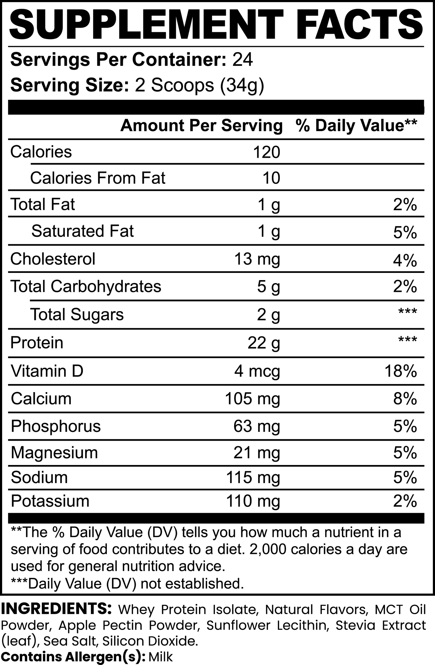 Advanced 100% Whey Protein Isolate (Vanilla) - Uknowucme