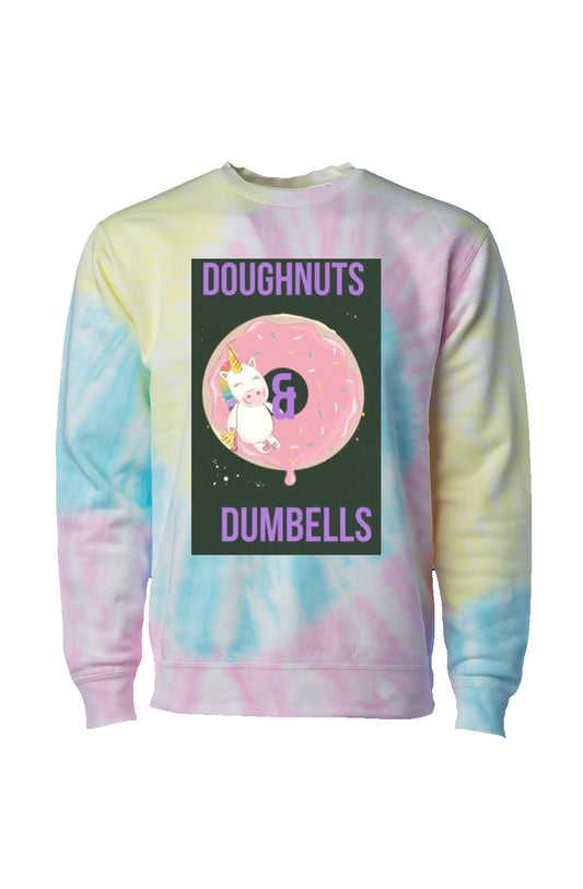 Unicorn Tie Dye Sunset Swirl Crew Neck