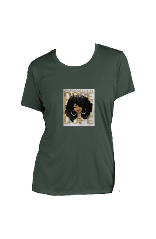 Unapologetically dope Ladies Competitor Tee