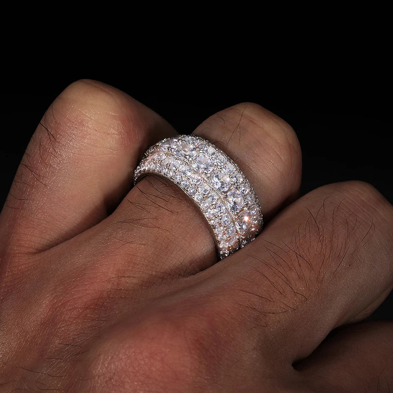 Classic Unisex Moissanite Rings Silver S925 Luxury Moissanite Men Women Fine Jewelry - Uknowucme