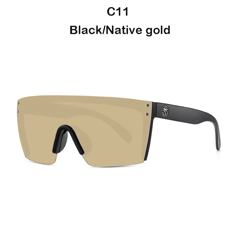 2021 NEW High quality luxury Heat Wave brand sunglasses square Conjoined lens Women men Gradient lens sun glasses UV400 - Uknowucme