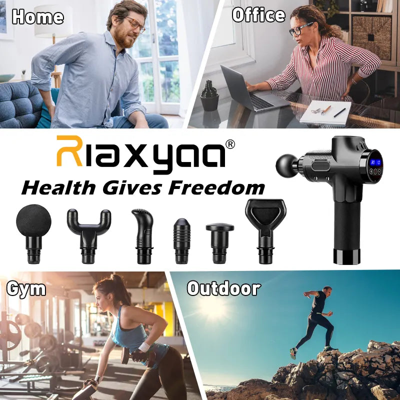 High frequency Massage Gun Muscle Relax Body Relaxation Electric Massager with Portable Bag Therapy Gun for fitness - Uknowucme