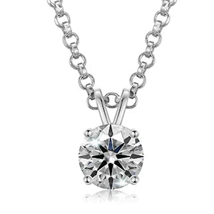 Classic 0.1-2 Carat Real Moissanite Pendant Necklace For Women Top Quality 100% 925 Sterling Silver Wedding Party Fine Jewelry - Uknowucme