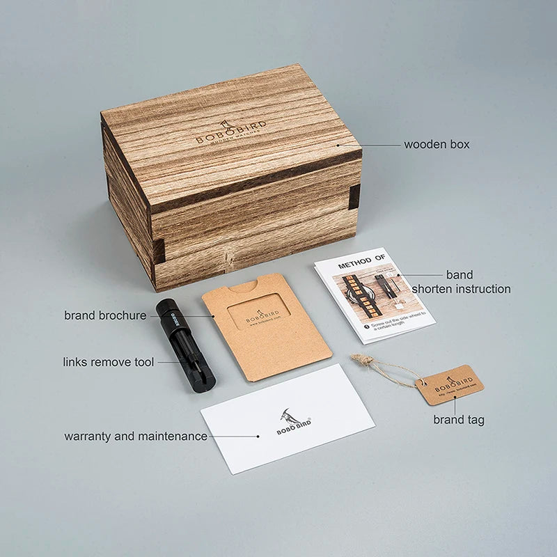 Personalized Watch Men BOBO BIRD Wood Automatic Watches Relogio Masculino Custom Anniversary Gifts for Him Free Engraving - Uknowucme