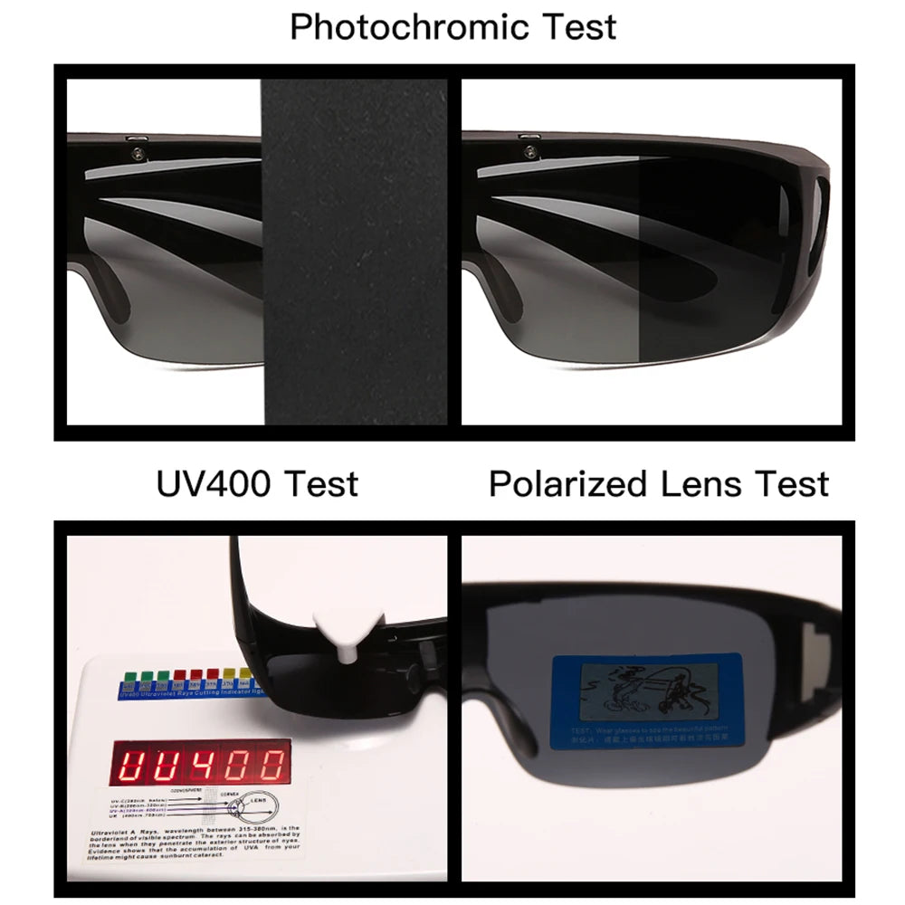 VIVIBEE Flip Up Polarized Fit Over Glasses Sunglasses Men Driving UV400 Photochromic Fishing Goggle Outdoor Women - Uknowucme