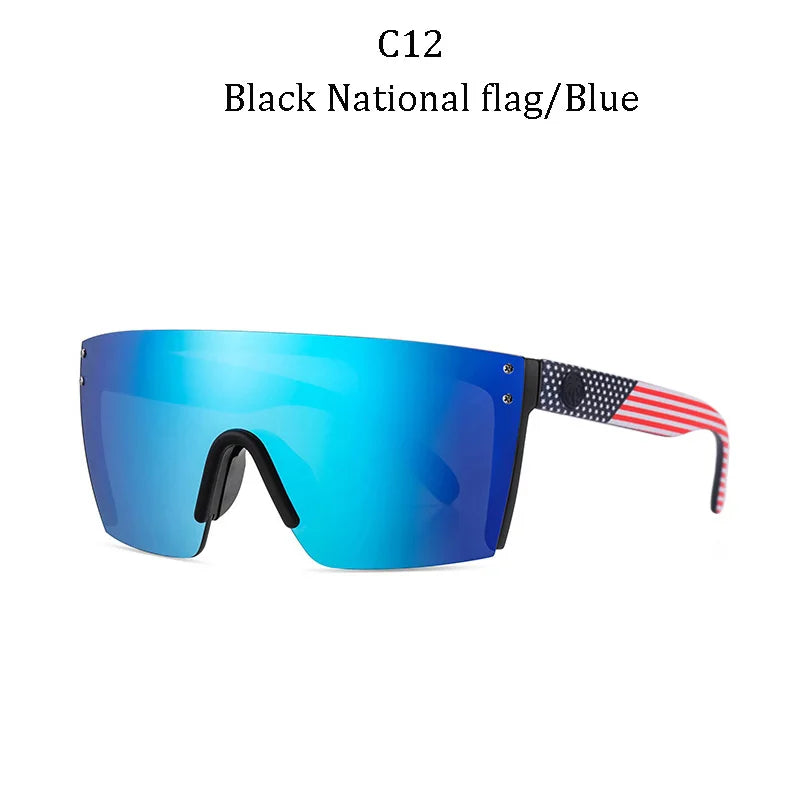 2021 NEW High quality luxury Heat Wave brand sunglasses square Conjoined lens Women men Gradient lens sun glasses UV400 - Uknowucme