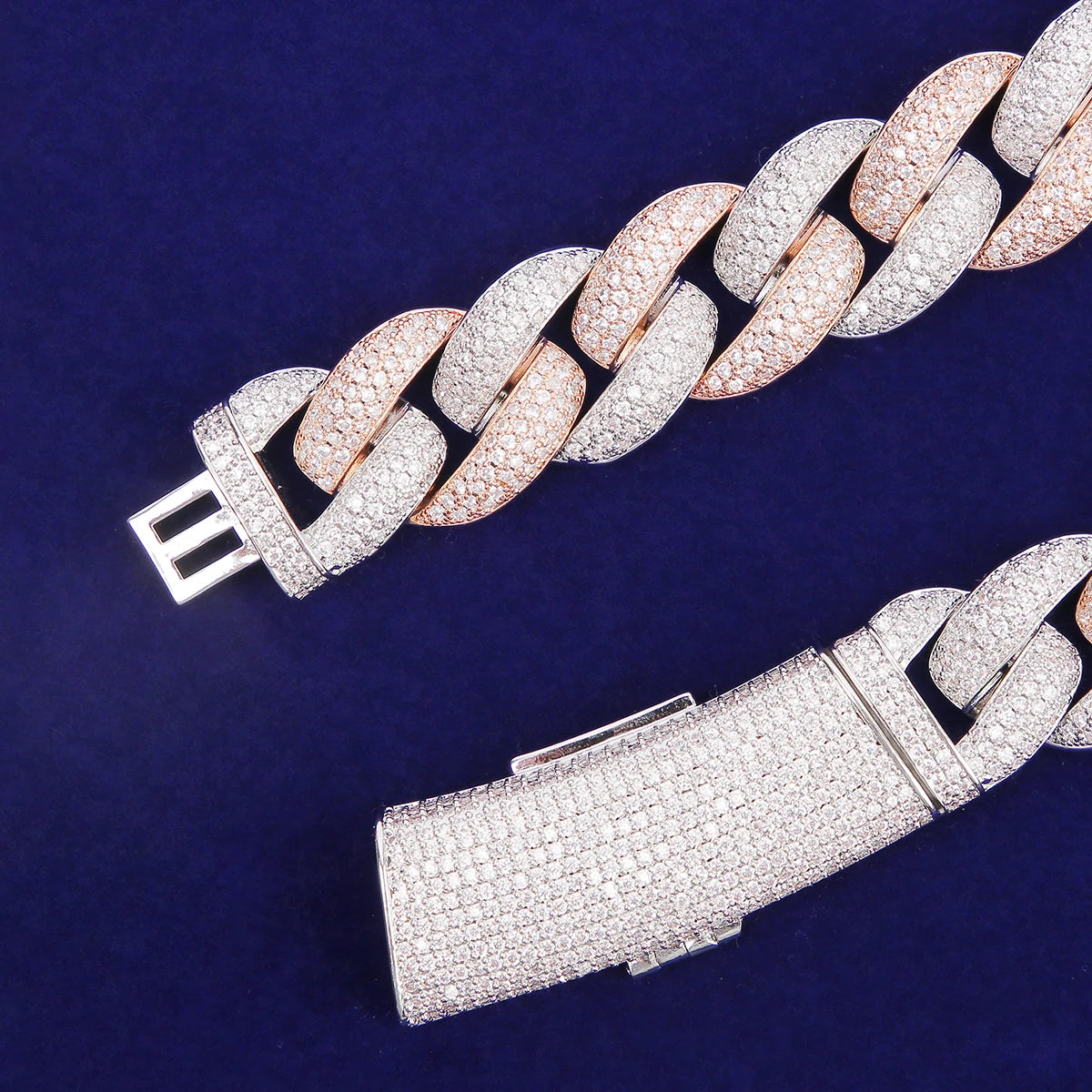 Bubble Letter Miami Cuban Link Chain Men Necklace  5A Cubic Zircon Hip Hop Choker Rock Jewelry 2021 Trend Christmas Gift - Uknowucme
