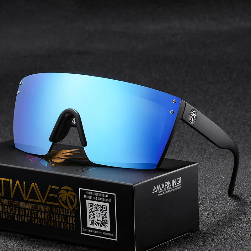 2021 NEW High quality luxury Heat Wave brand sunglasses square Conjoined lens Women men Gradient lens sun glasses UV400 - Uknowucme