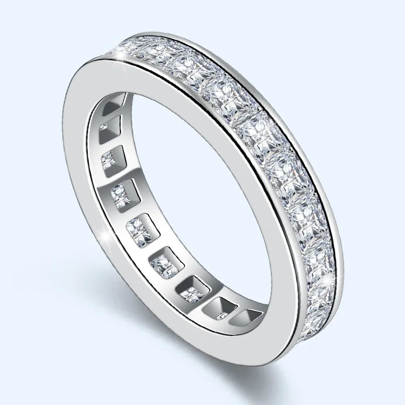 100% Real Natural Moissanite Ring for Women Fine Anillos De Bizuteria 925 Jewelry 18K Gold Ring with Box - Uknowucme
