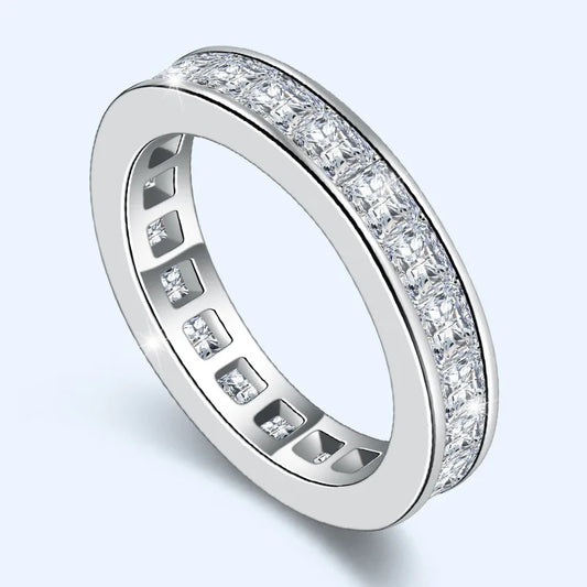 100% Real Natural Moissanite Ring for Women Fine Anillos De Bizuteria 925 Jewelry 18K Gold Ring with Box - Uknowucme
