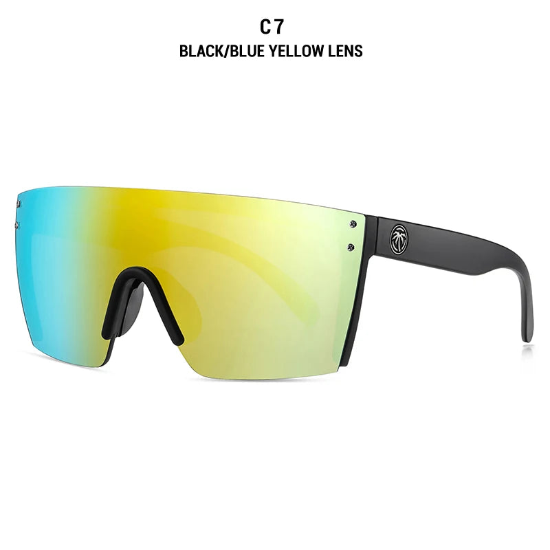 2021 NEW High quality luxury Heat Wave brand sunglasses square Conjoined lens Women men Gradient lens sun glasses UV400 - Uknowucme
