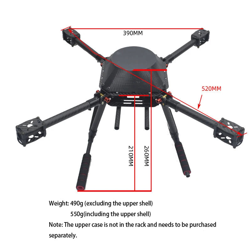 Drone Flyroun LX450 con marco 450 para RC MK MWC 4 ejes RC Multicopter Quadcopter Heli Multi-Rotor con tren de aterrizaje - Uknowucme