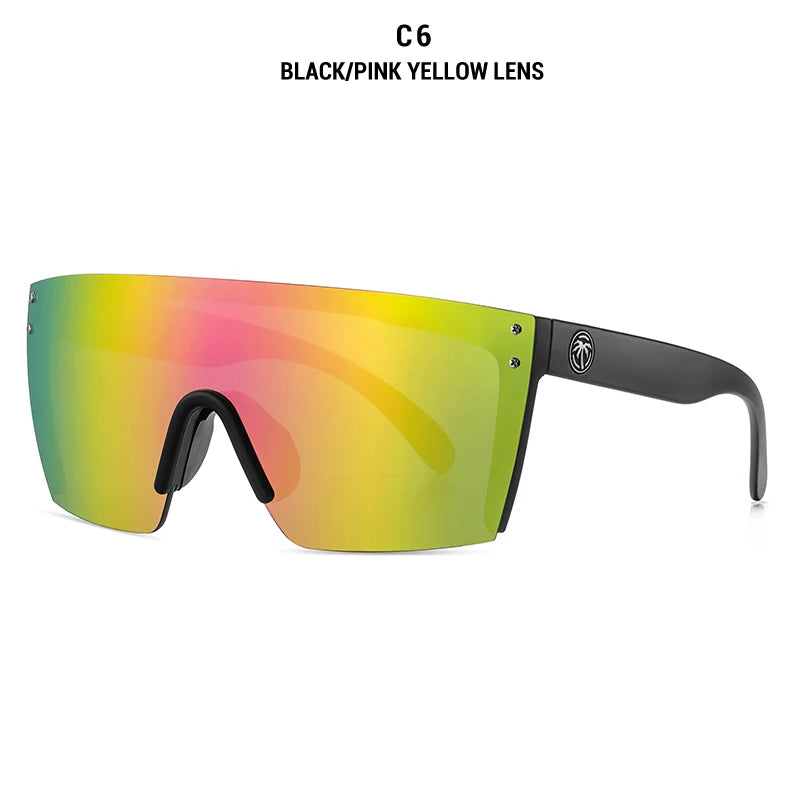 2021 NEW High quality luxury Heat Wave brand sunglasses square Conjoined lens Women men Gradient lens sun glasses UV400 - Uknowucme