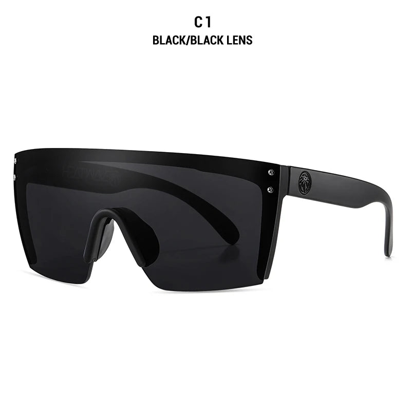 2021 NEW High quality luxury Heat Wave brand sunglasses square Conjoined lens Women men Gradient lens sun glasses UV400 - Uknowucme