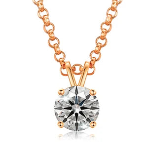 Classic 0.1-2 Carat Real Moissanite Pendant Necklace For Women Top Quality 100% 925 Sterling Silver Wedding Party Fine Jewelry - Uknowucme