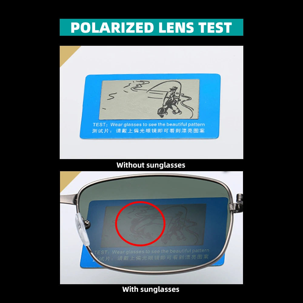 VIVIBEE Classic Rectangle Style Men's Polarized Sunglasses Retro Square Polarizing Sun Glasses for Male UV400 Eyewear - Uknowucme