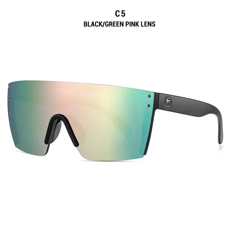 2021 NEW High quality luxury Heat Wave brand sunglasses square Conjoined lens Women men Gradient lens sun glasses UV400 - Uknowucme