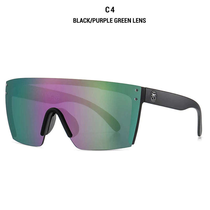 2021 NEW High quality luxury Heat Wave brand sunglasses square Conjoined lens Women men Gradient lens sun glasses UV400 - Uknowucme