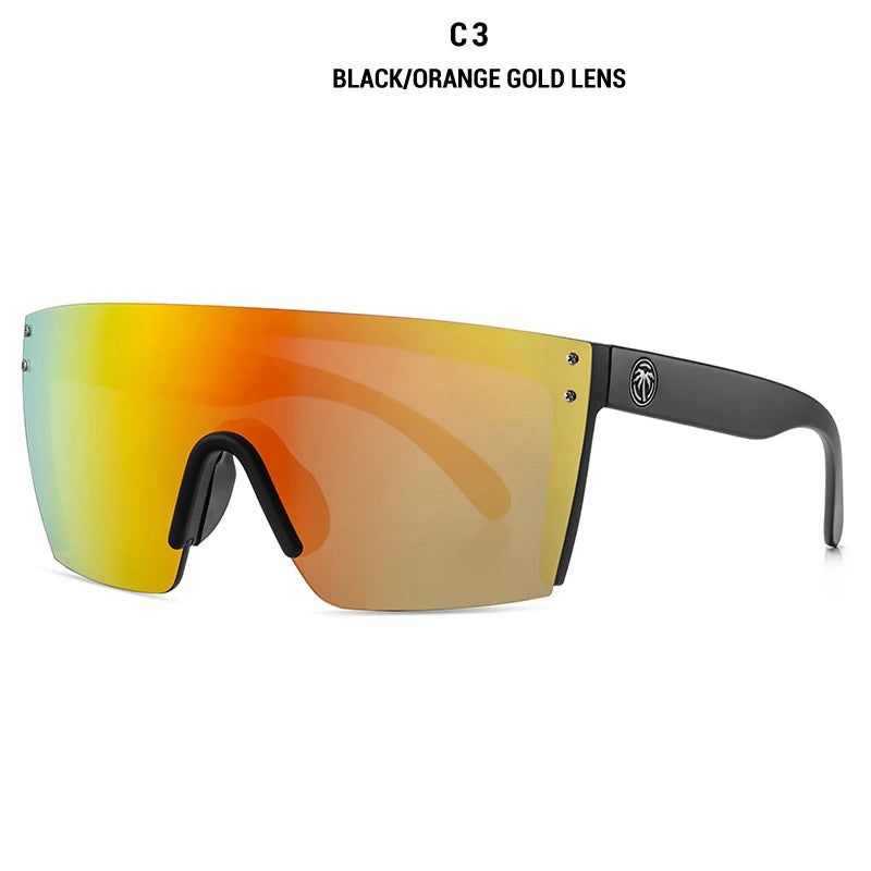 2021 NEW High quality luxury Heat Wave brand sunglasses square Conjoined lens Women men Gradient lens sun glasses UV400 - Uknowucme