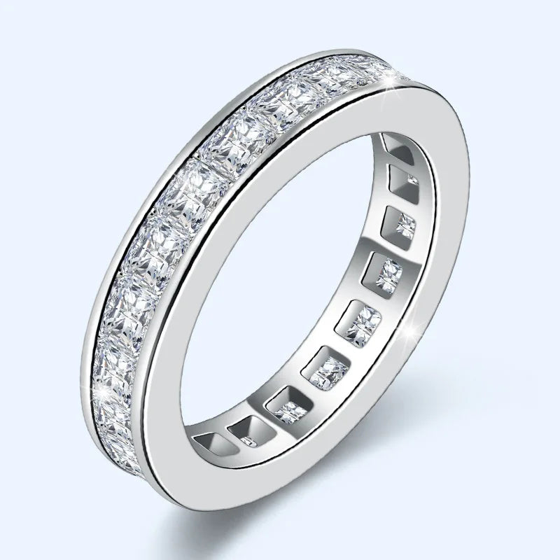 100% Real Natural Moissanite Ring for Women Fine Anillos De Bizuteria 925 Jewelry 18K Gold Ring with Box - Uknowucme