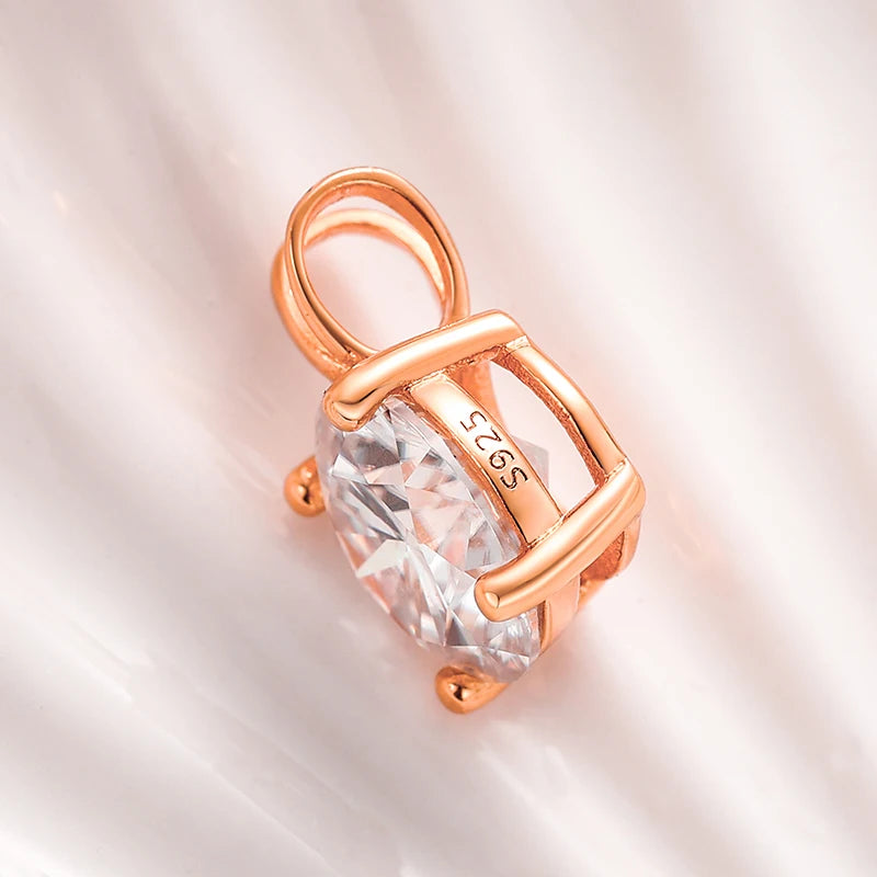Classic 0.1-2 Carat Real Moissanite Pendant Necklace For Women Top Quality 100% 925 Sterling Silver Wedding Party Fine Jewelry - Uknowucme