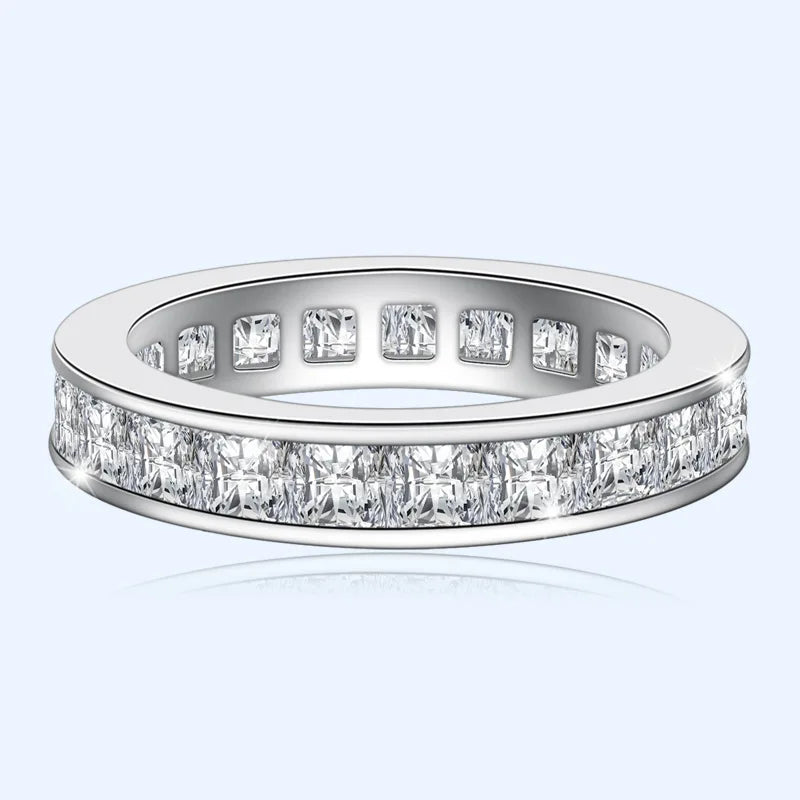 100% Real Natural Moissanite Ring for Women Fine Anillos De Bizuteria 925 Jewelry 18K Gold Ring with Box - Uknowucme