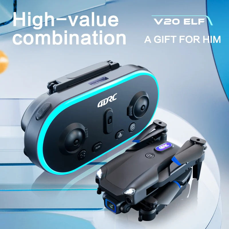 4DRC V20 Drone 4k Profesional HD Dual Camera fpv Drone Height Keep Drones Photography Rc Helicopter Foldable Quadcopter Drone Toy - Uknowucme