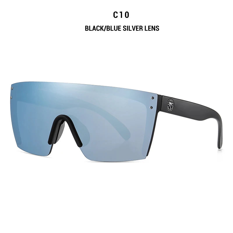 2021 NEW High quality luxury Heat Wave brand sunglasses square Conjoined lens Women men Gradient lens sun glasses UV400 - Uknowucme