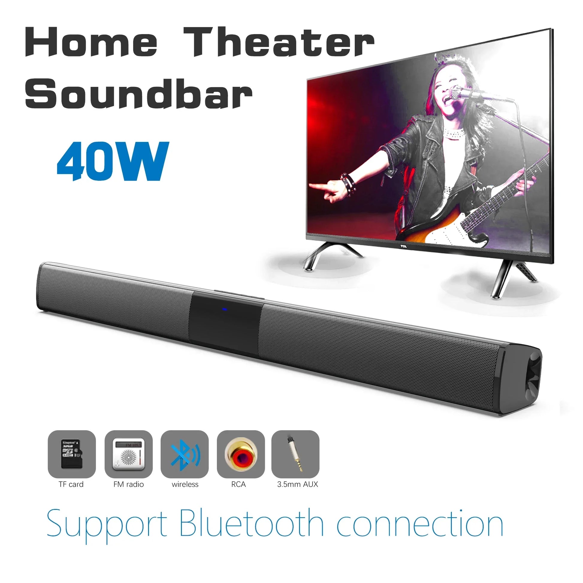 Home Theater Sound System Bluetooth Speaker Computer Speakers For TV Soundbar Box Subwoofer Radio Music Center Boom Box Column - Uknowucme