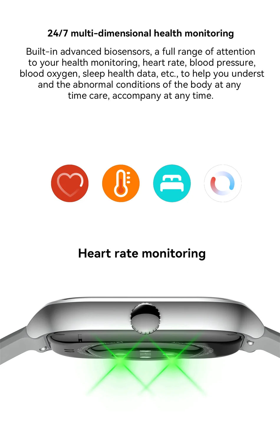 New Smart Watch For Android iOS 2.01" Smartwatch Answer Make Call Waterproof Sports Fitness Tracker Heart Rate Sleep Monitoring