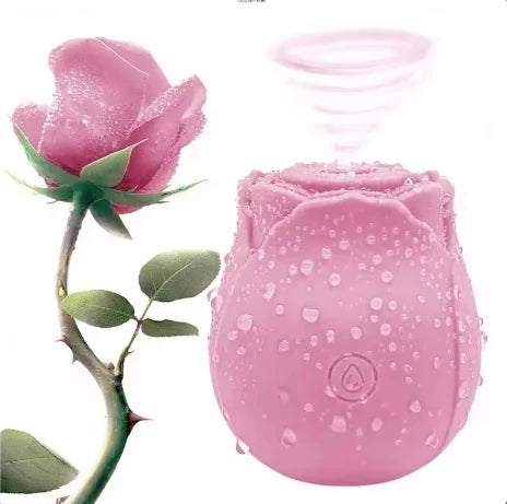 The Best of Hot Seller in the Whole Network Glow or Non Glow Rose style Sucking Vibrator for Women