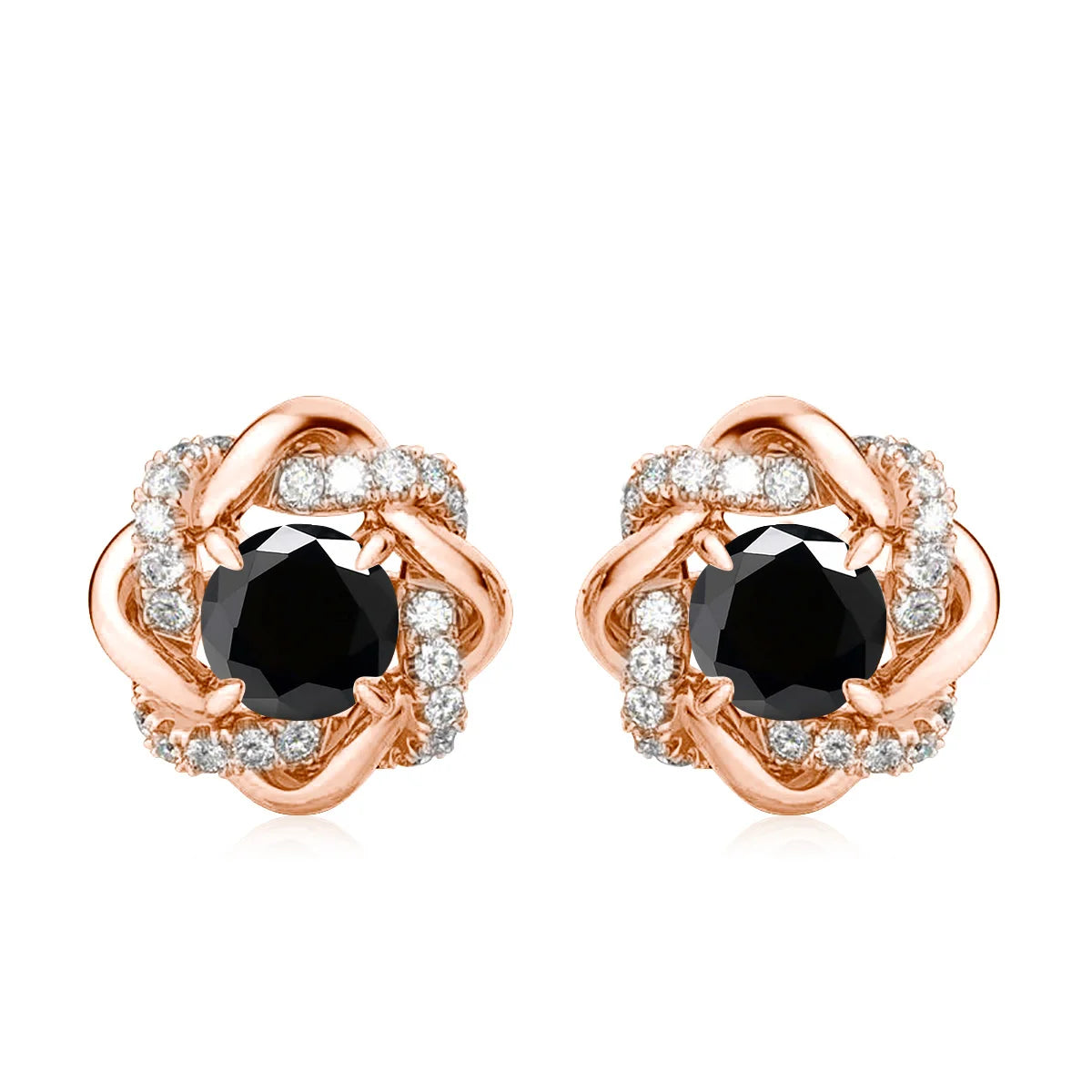 Moissanite Earrings With Certificate 2 Carat Rose Gold Luxury Jewelry For Woman Star Of David Design Trend Gift Female Mossanite - Uknowucme