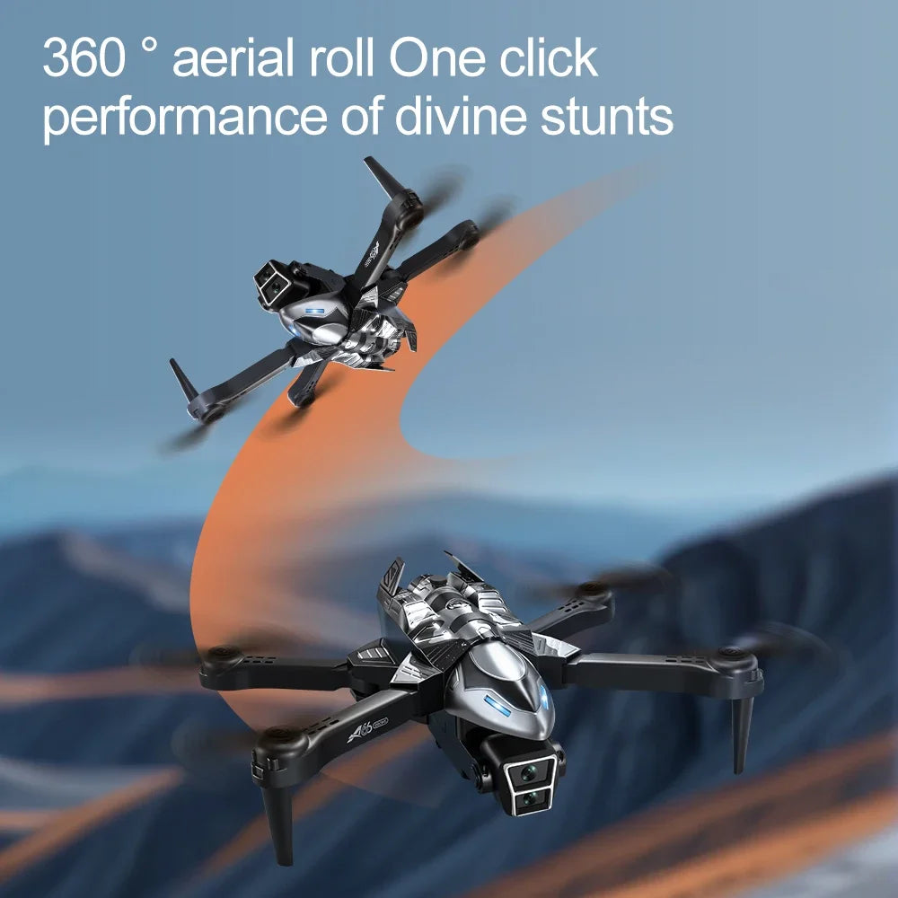 Drone Spray Fighter HD Dual Camera A66 Aerial Photography Drone Obstacle Avoidance Optical Flow with WIFI Signal Headless Mode - Uknowucme